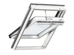 Velux GGU 0062 Centre Pivot White Polyurethane Roof Window (Various Size)