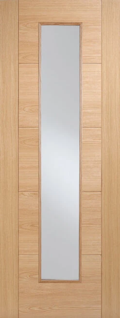 LPD Vancouver Long Light Fully Finished Oak Glazed Fire Door