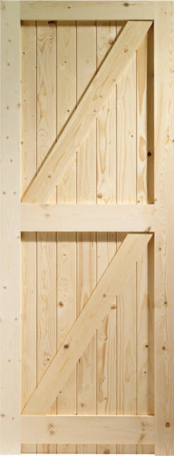 XL Framed Ledged & Braced External Pine Gate Or Shed Door