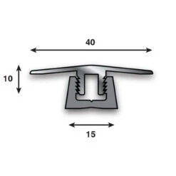Timber Flooring Twin Profile Silver 990mm