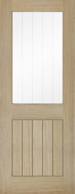 LPD Belize Fully Finished Light Grey Glazed Door