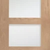 XL Shaker 4 Light Internal Oak Door With Obscure Glass