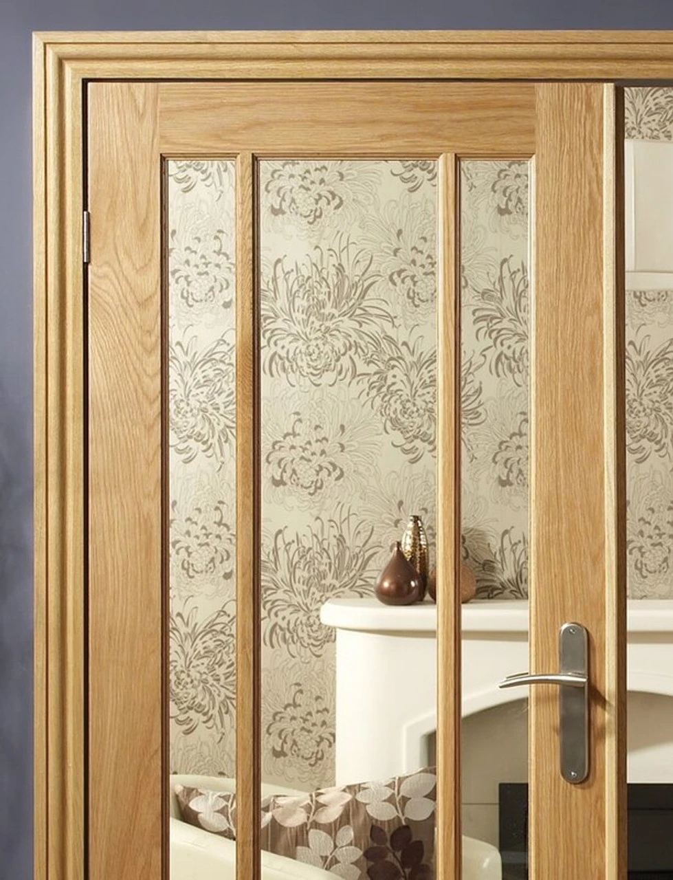 XL Oak Pair Maker Door In Contemporary Style For Metric Sized Doors 2056 X 59 X 41mm 2 XL Oak Pair Maker Door In Contemporary Style For Metric Sized Doors 2056 X 59 X 41mm - Image 2