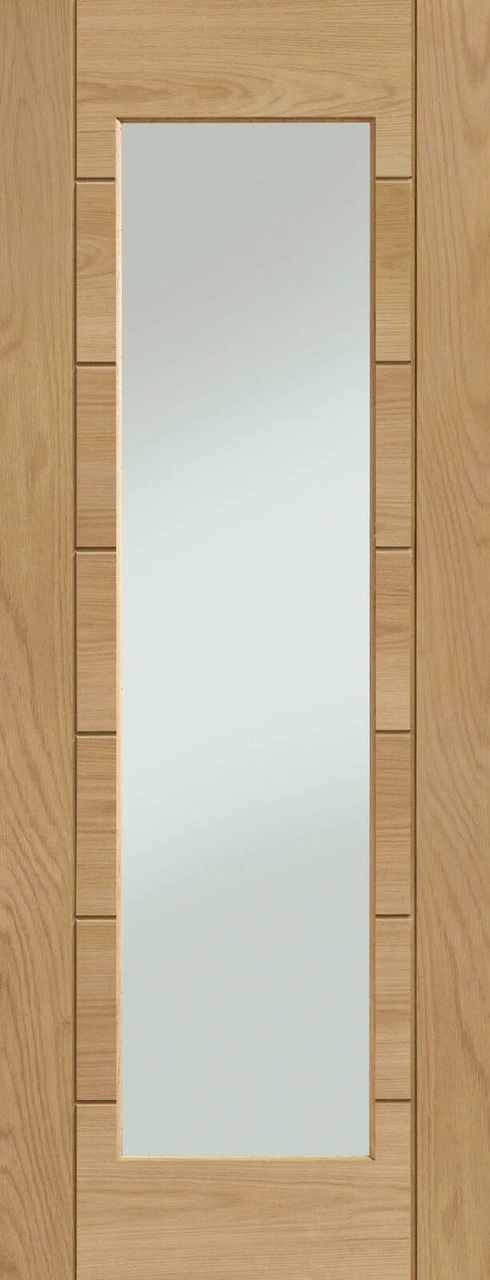 XL Palermo Essential 1 Light Internal Oak Glazed Door 1 XL Palermo Essential 1 Light Internal Oak Glazed Door