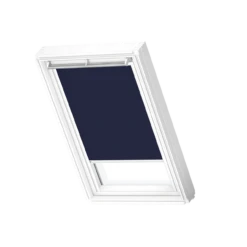 Velux DKL 1025SWL Blackout Roller Blinds Dark Blue With White Line