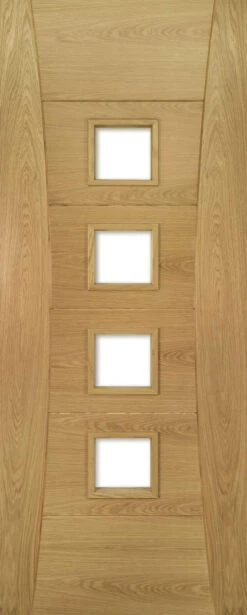Deanta Pamplona Fully Finished Oak Glazed Fire Door