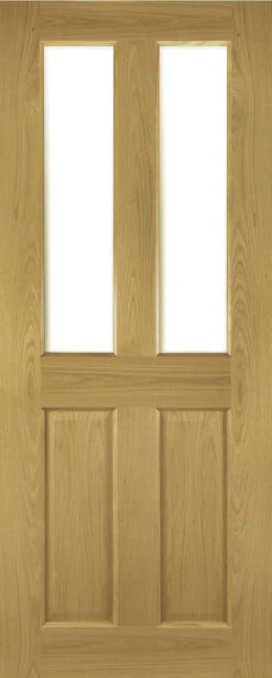 Deanta Bury Fully Finished Oak Glazed Door