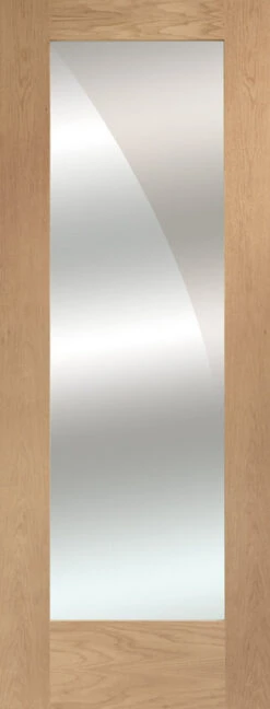 XL Pattern 10 Internal Oak Door With Mirror Panel