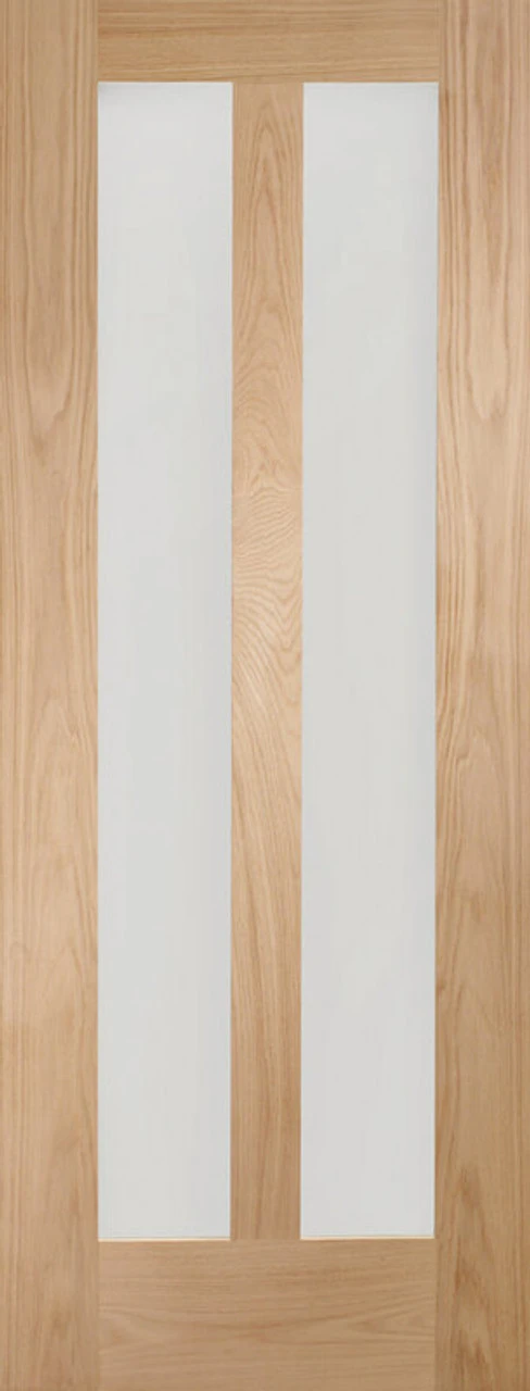 XL Novara Internal Oak Door With Clear Glass 1 XL Novara Internal Oak Door With Clear Glass