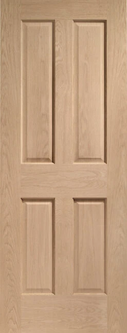 XL Victorian 4 Panel Internal Oak Fire Door
