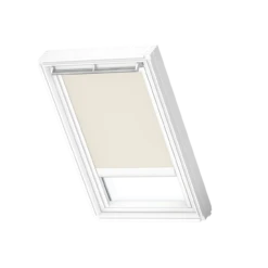Velux DSL 1025SWL Standard Beige Solar Blackout Blind & White Side Channels