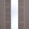LPD Vancouver Laminated Medium Grey Glazed Door