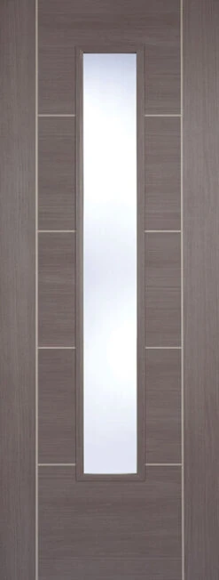 LPD Vancouver Laminated Medium Grey Glazed Door