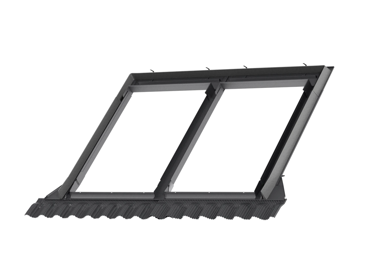 Velux EKW 0021E Coupled Tile Flashing (100mm Gap) (Various Sizes) 1 Velux EKW 0021E Coupled Tile Flashing (100mm Gap) (Various Sizes)
