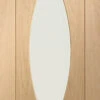 XL Pesaro Pre-Finished Internal Oak Door With Clear Glass