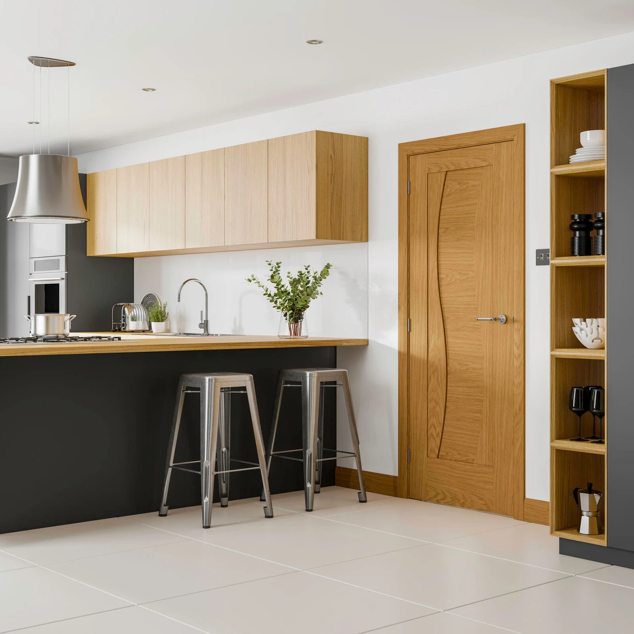 XL Florence Pre-finished Oak Fire Door 2 XL Florence Pre-finished Oak Fire Door - Image 2