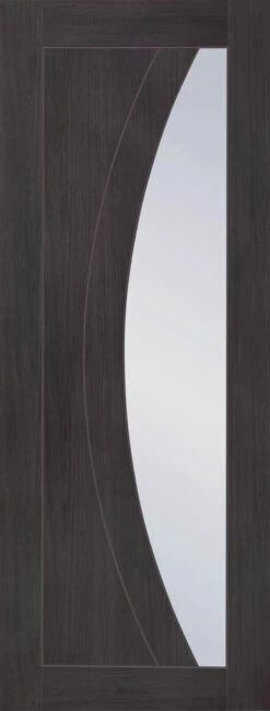 XL Umber Grey Laminate Salerno With Clear Glass Door