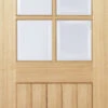 LPD Mexicano Fully Finished Oak Glazed Door