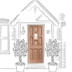 XL York External Obscure Single Glazed Door