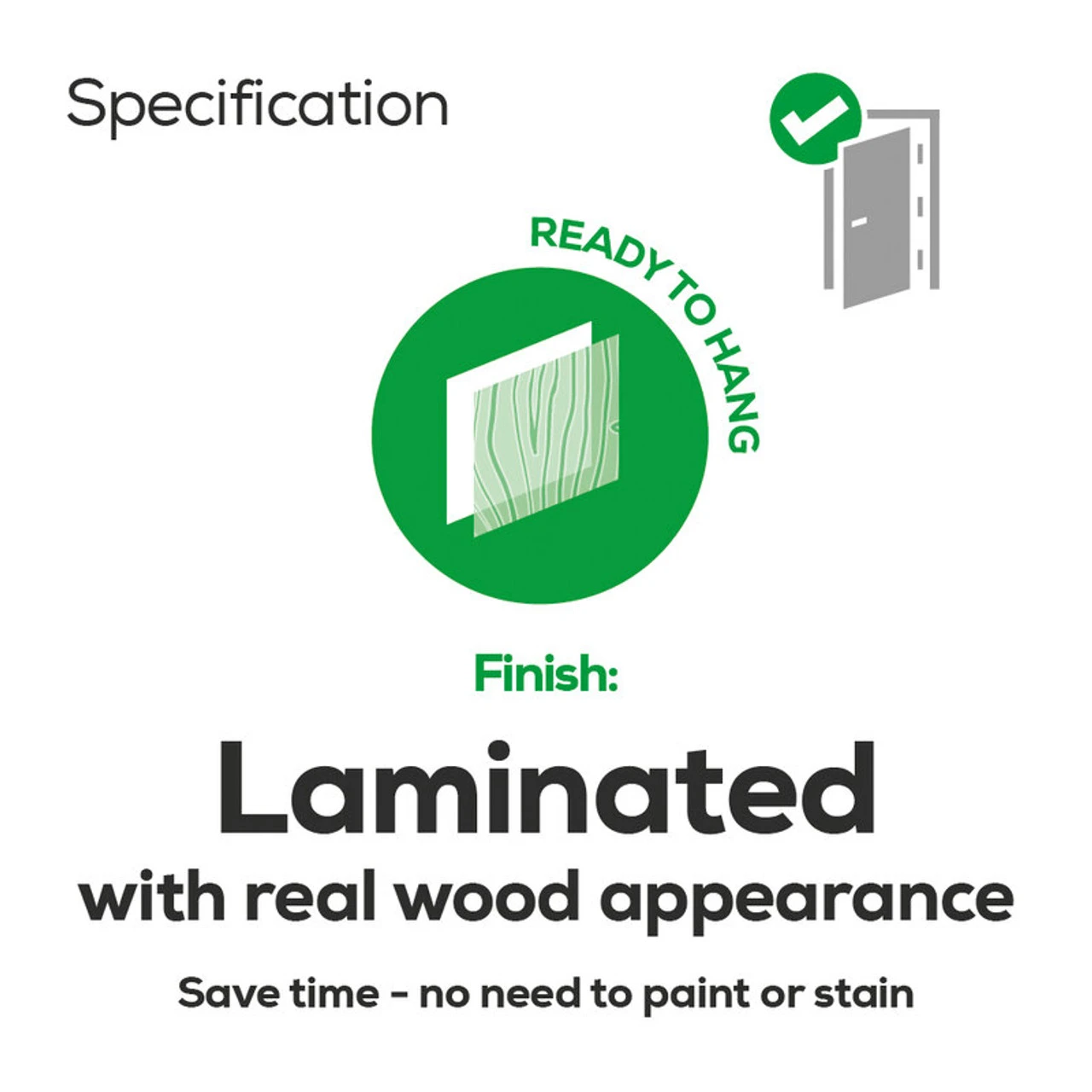 LPD Vancouver Laminated Walnut Glazed Door 8 LPD Vancouver Laminated Walnut Glazed Door - Image 8