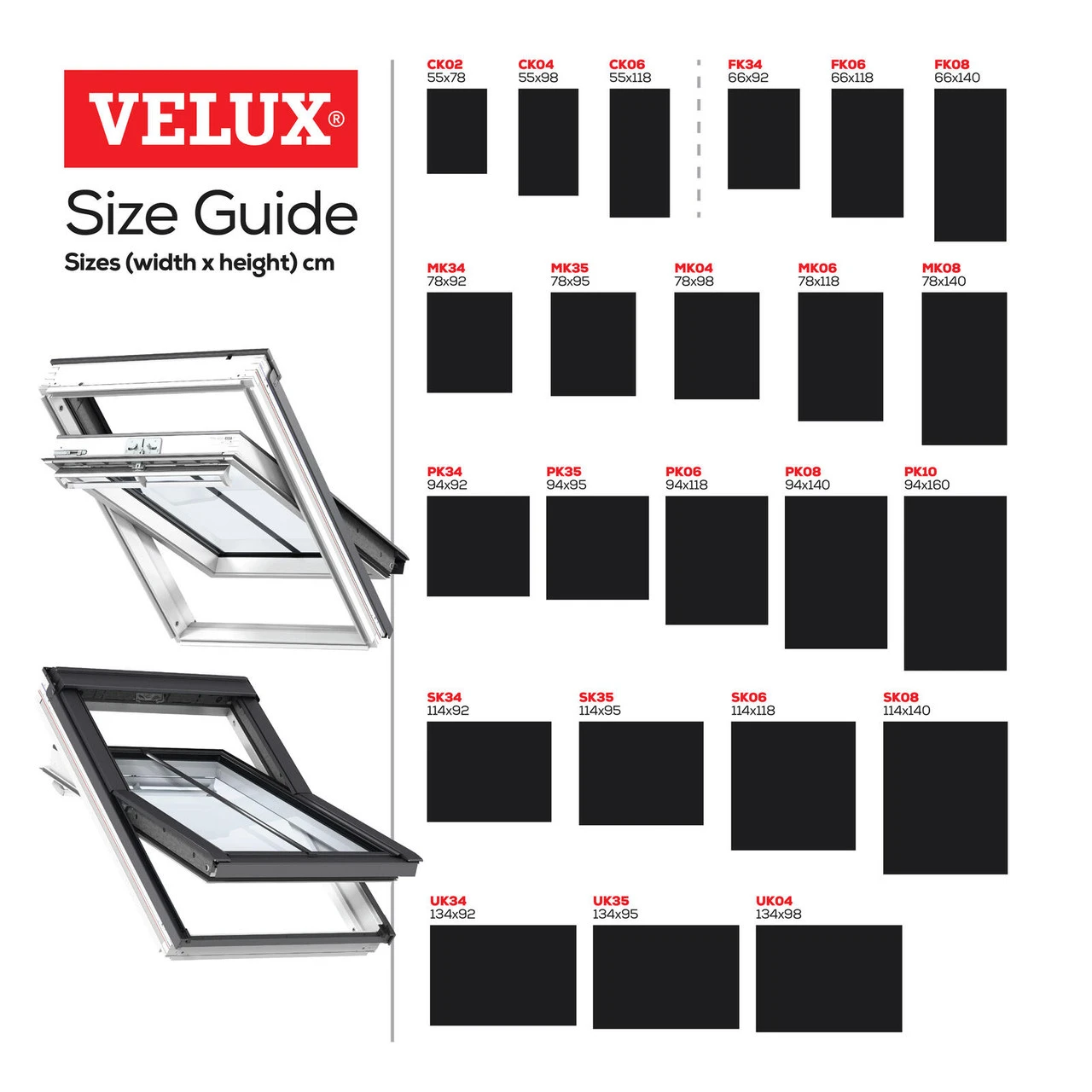 Velux ZGA 0024 Glazing Bar Grey For (04) 980mm Height Windows 2 Velux ZGA 0024 Glazing Bar Grey For (04) 980mm Height Windows - Image 2