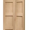 XL Shaker Internal Bi-Fold Oak Door With Clear Glass 1936 X 379.5 X 35mm (30 Inch)