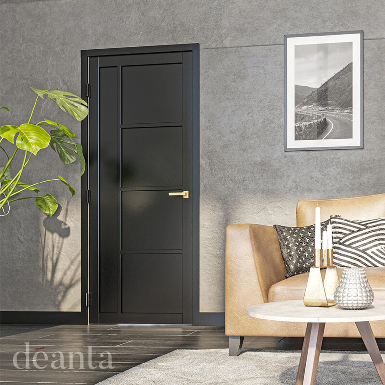 Deanta Brixton Fully Finished Black Door 2 Deanta Brixton Fully Finished Black Door - Image 2