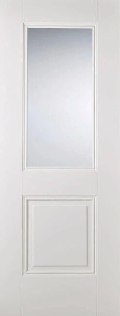 LPD Arnhem 1L White Primed Plus Glazed Door