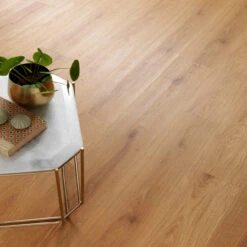 Woodpecker Trade Innovate Oak Vinyl Flooring With Underlay 1220 X 150 X 5mm (1.83m2)