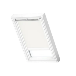 Velux DSL 1025SWL Standard White Solar Blackout Blind & White Side Channels
