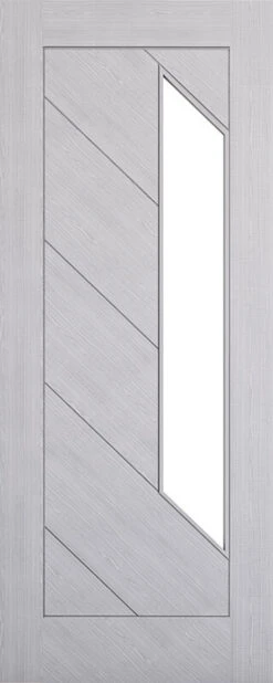 Deanta Torino Fully Finished Light Grey Ash Glazed Fire Door