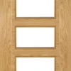 Deanta Seville Fully Finished Oak 4L Square Glazed Door