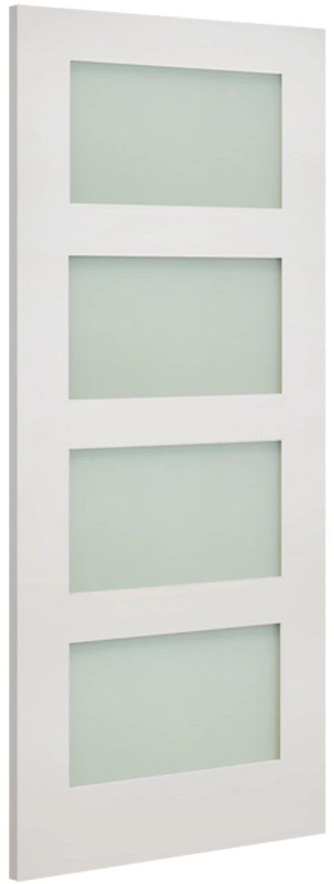 Deanta Coventry White Primed Obscure Glazed Door 3 Deanta Coventry White Primed Obscure Glazed Door - Image 3
