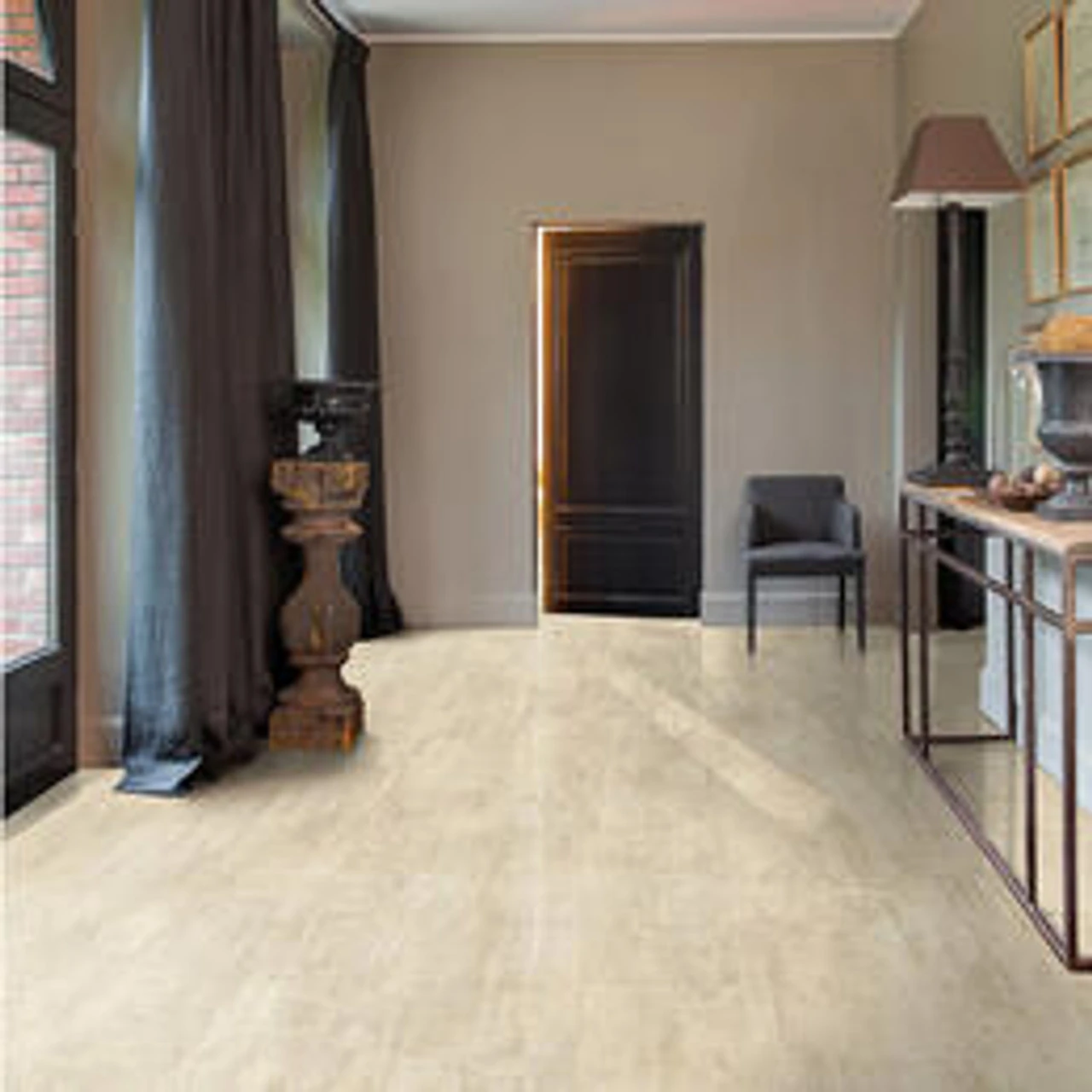 Quick Step Ambient Click Tile Cream Travertine Livyn Vinyl Flooring (2.080m2) 2 Quick Step Ambient Click Tile Cream Travertine Livyn Vinyl Flooring (2.080m2) - Image 2