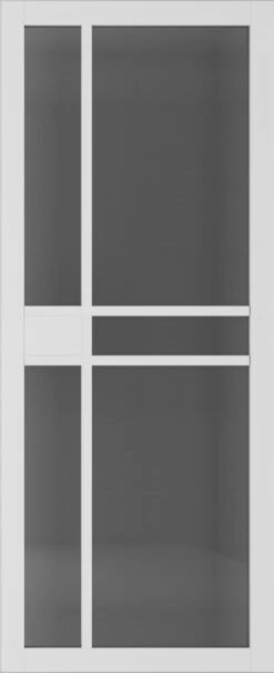 Deanta Dalston White Primed Tinted Glazed Door